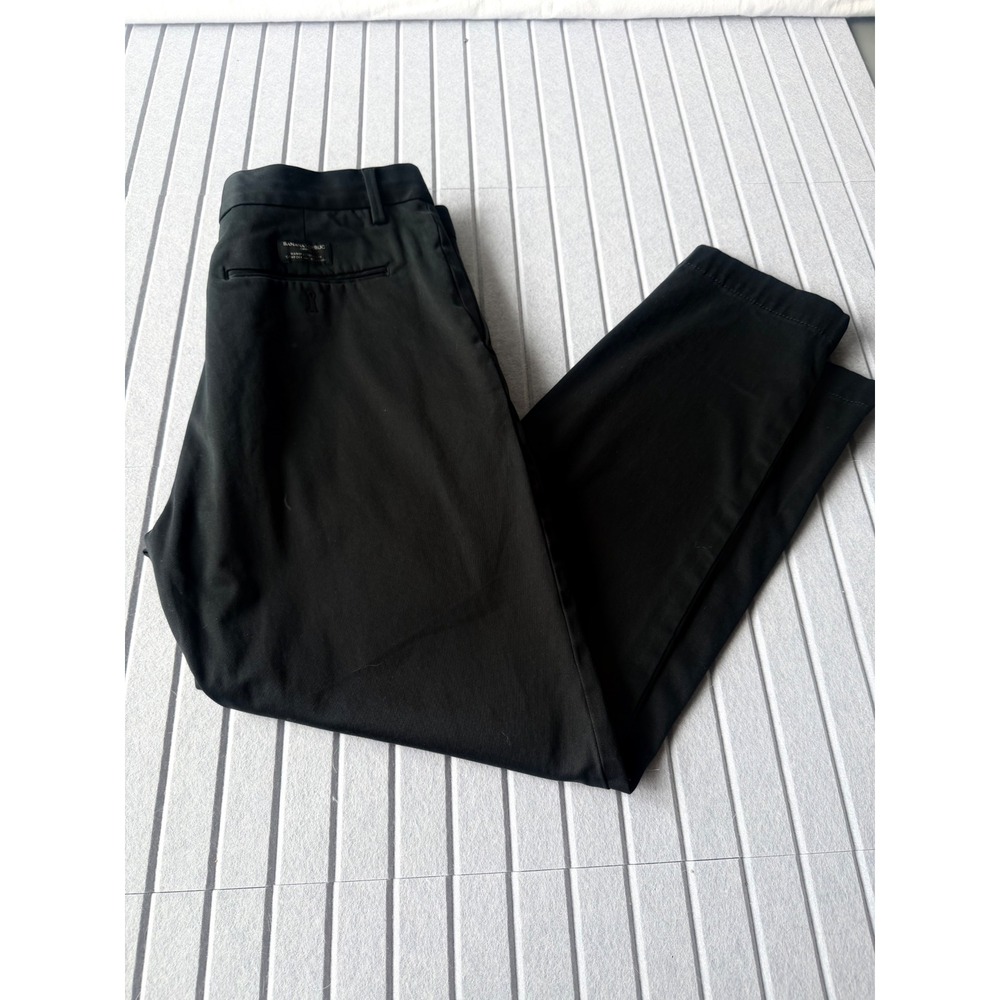 Banana Republic Mason Athletic Tapered Fit Chinos Mens 32x30 Black Pants Cotton